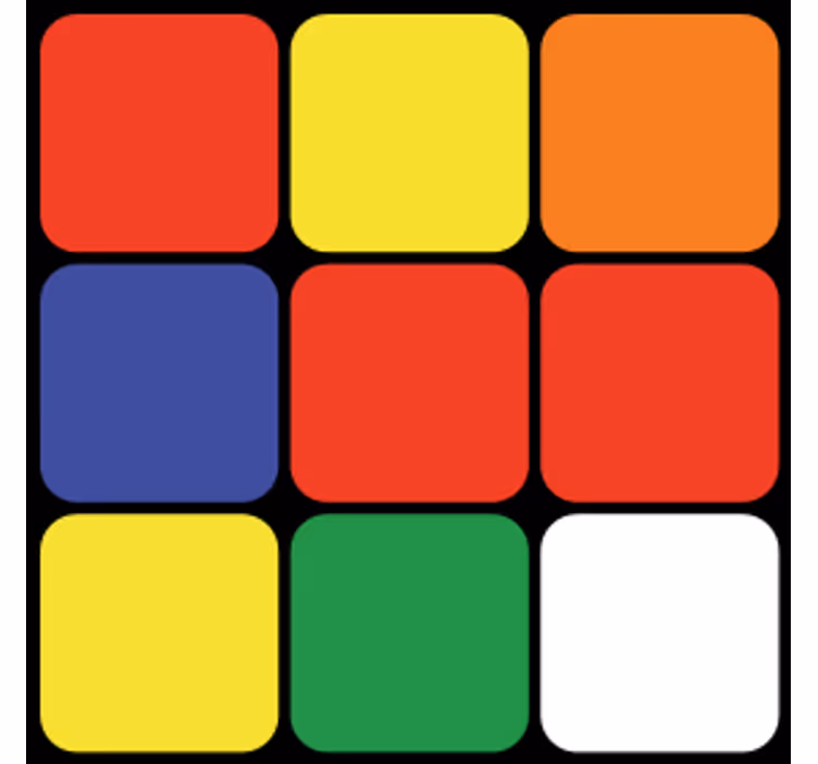 Közelről rubik kocka geek alátétek - TenStickers