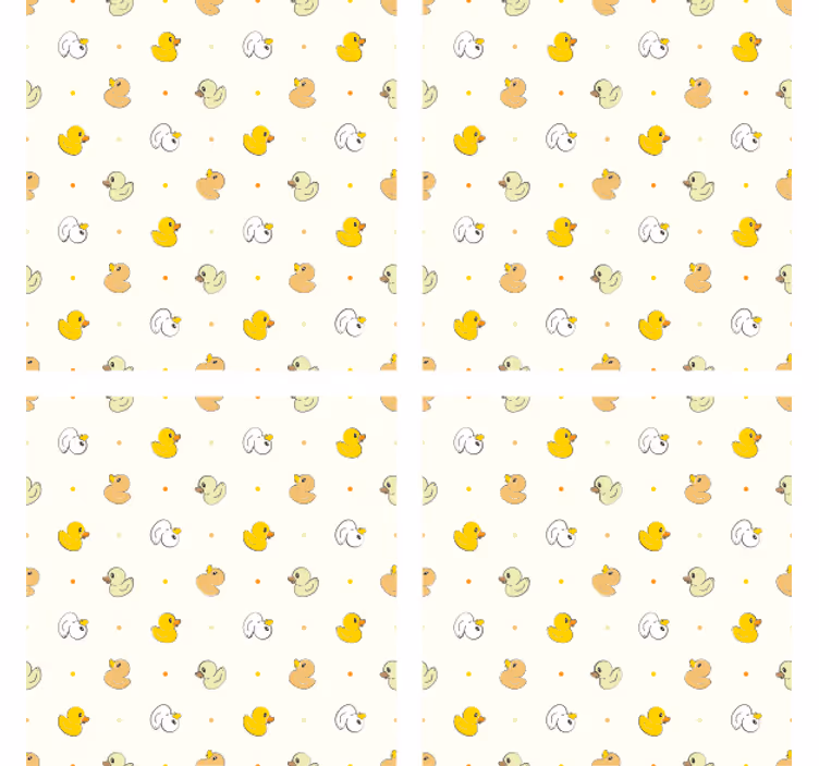 Gumi kacsa mintás modern alátét - TenStickers