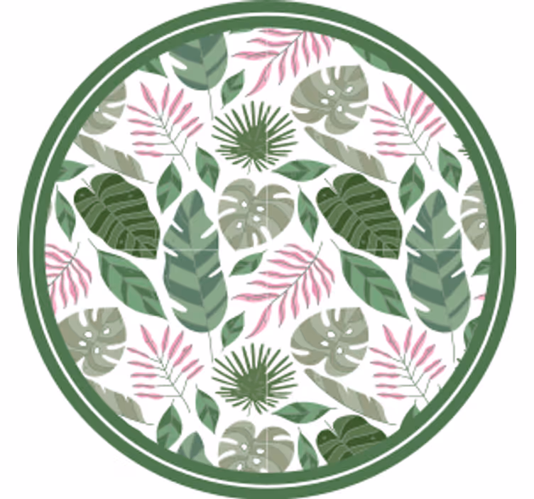 Tropical leaf concept poháralátétek sörszőnyegek - TenStickers