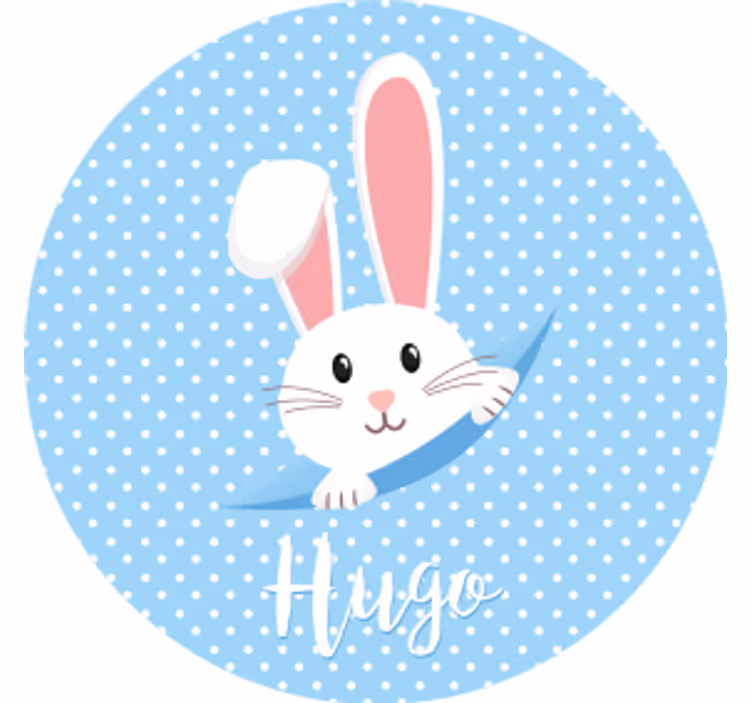 Cuki nyuszi mintás poháralátétek esküvő - TenStickers