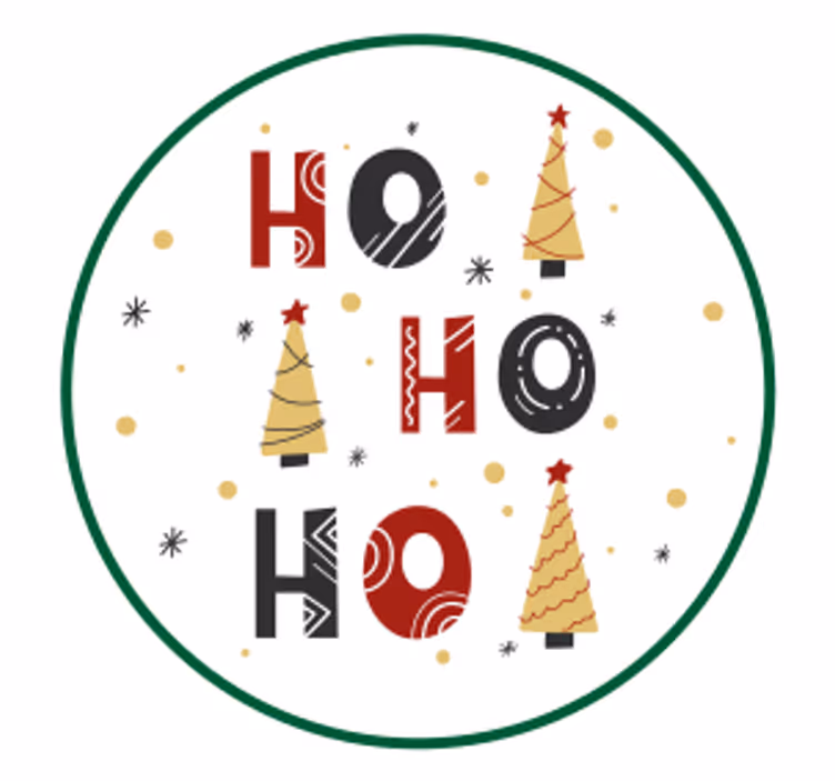 Karácsonyi ünnepi fák poháralátétek - TenStickers
