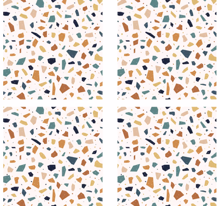 Terrazzo mintás felület poháralátétek sörszőnyegek - TenStickers