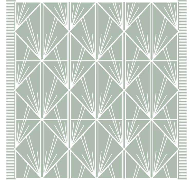 Geometrikus levélminta poháralátétek - TenStickers