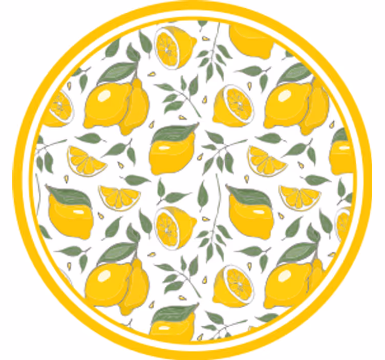 Citrommintás poháralátétek - TenStickers