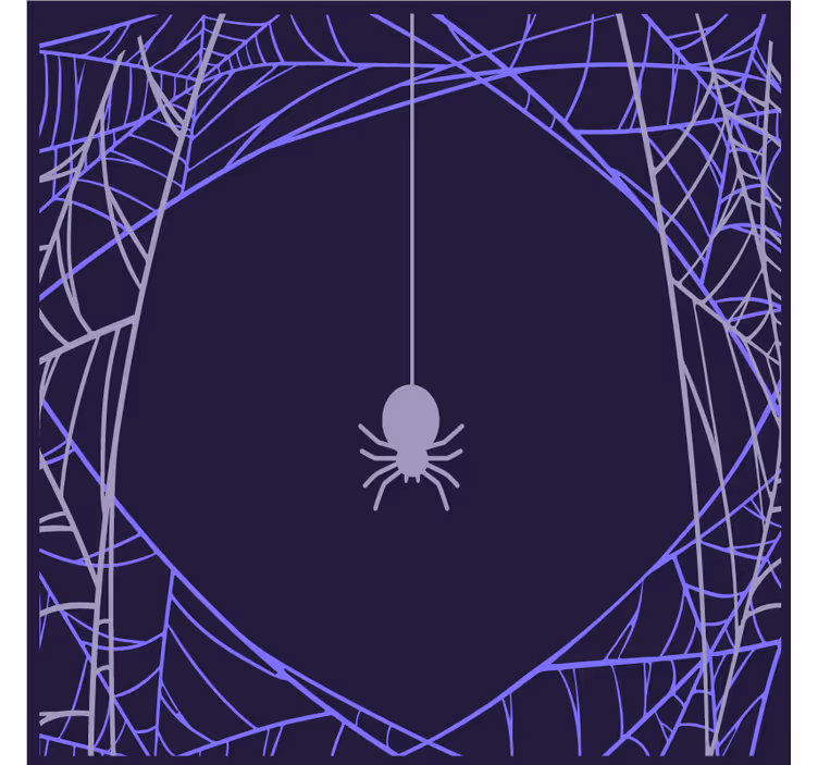 Poháralátétek halloween pókháló mintával - TenStickers