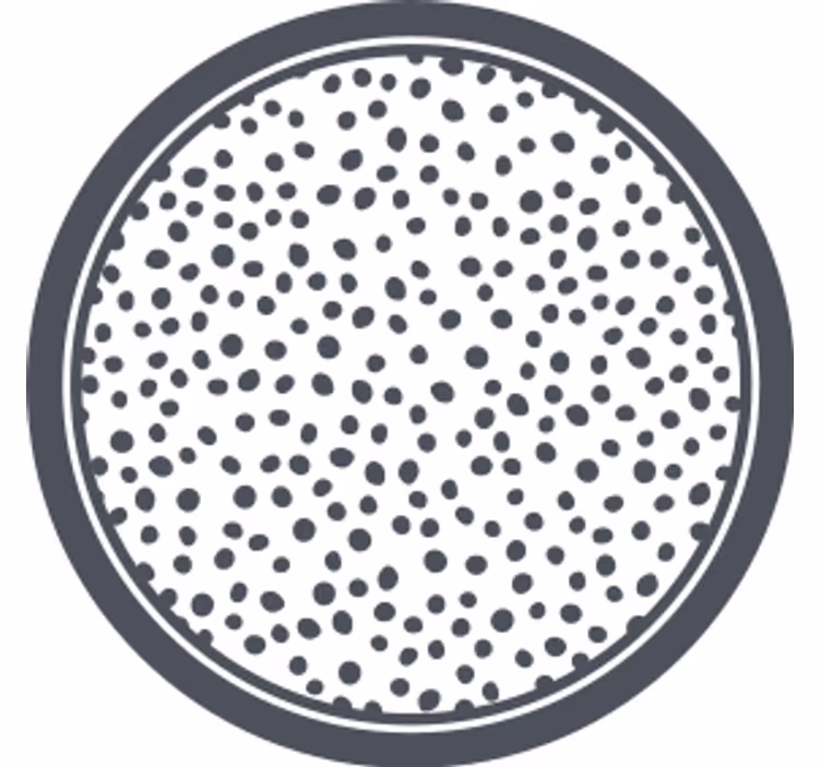 Kör alakú pöttyös mintás poháralátétek - TenStickers