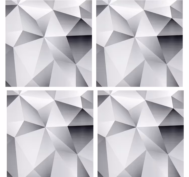 Geometrikus fémes minta poháralátétek - TenStickers