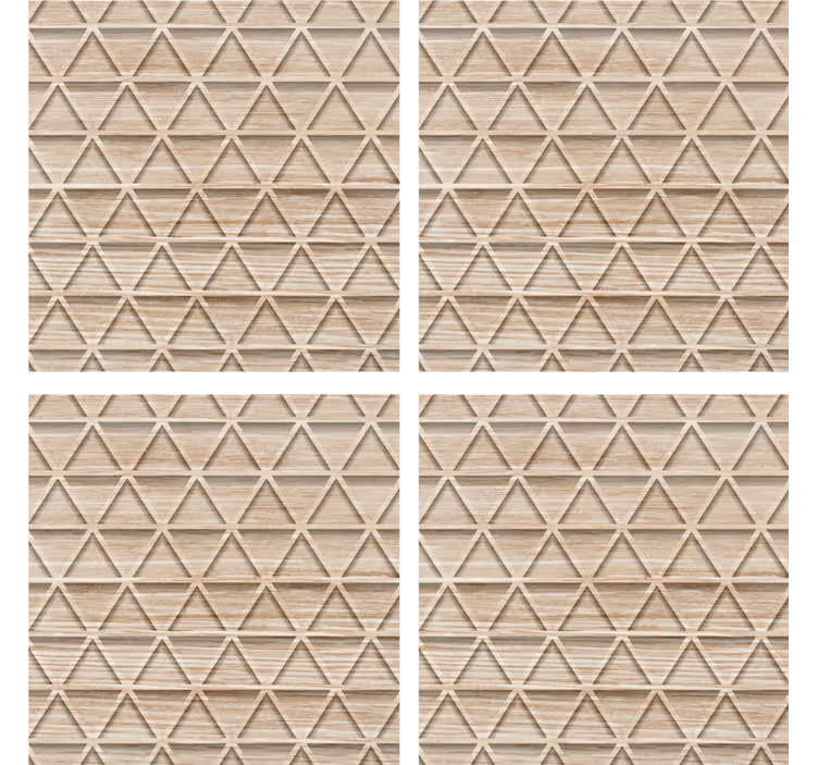 Textúrázott geometrikus mintás poháralátétek - TenStickers