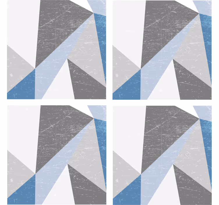 Geometrikus szögletes formák poháralátétek - TenStickers