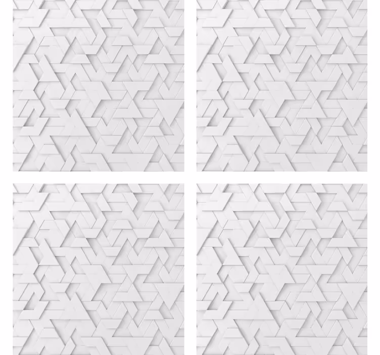 Geometrikus textúrált mintás poháralátétek - TenStickers