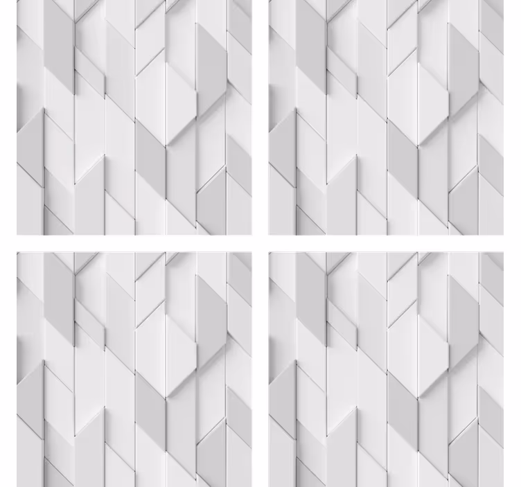 Geometrikus domború mintás poháralátétek - TenStickers