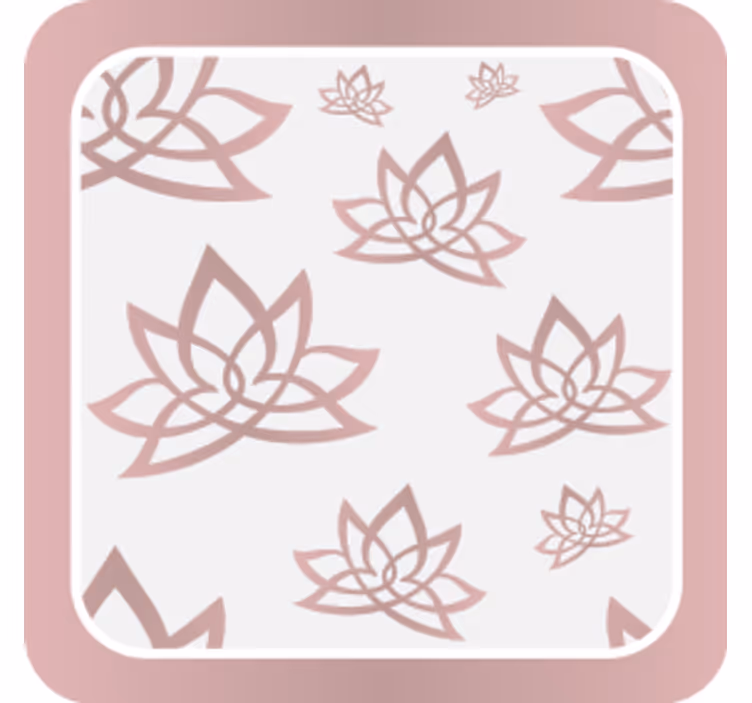 Lotus mintás poháralátétek - TenStickers