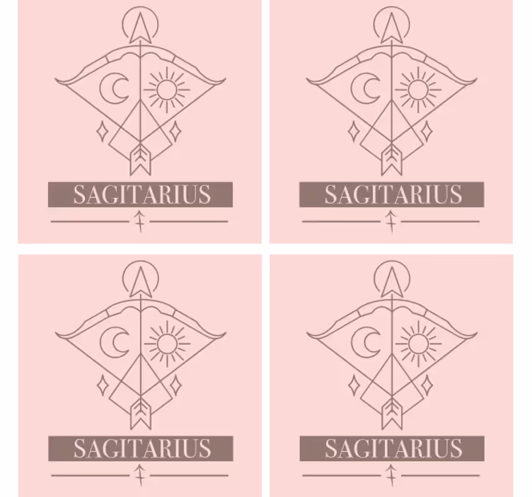 Nyilas zodiákus jel poháralátétek sörszőnyegek - TenStickers