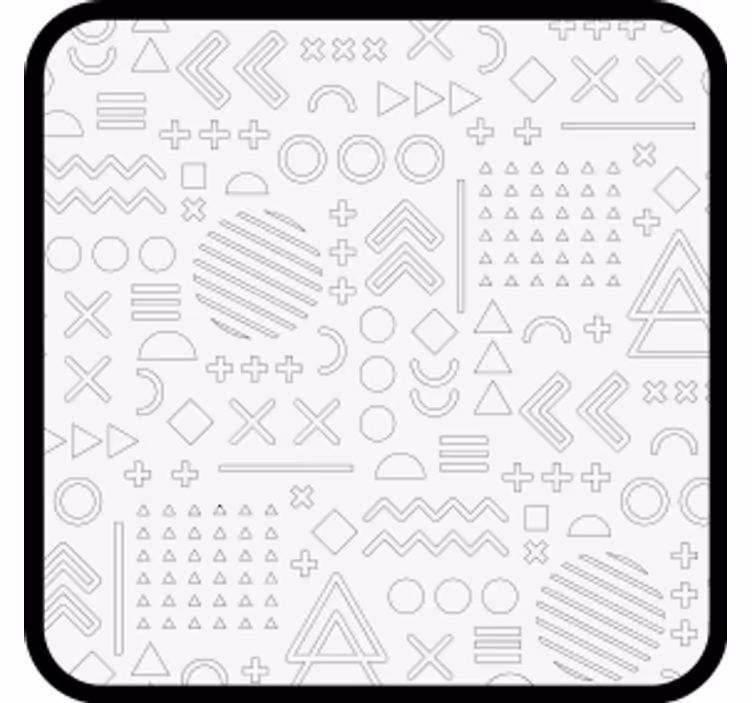 Absztrakt geometrikus minták poháralátétek - TenStickers