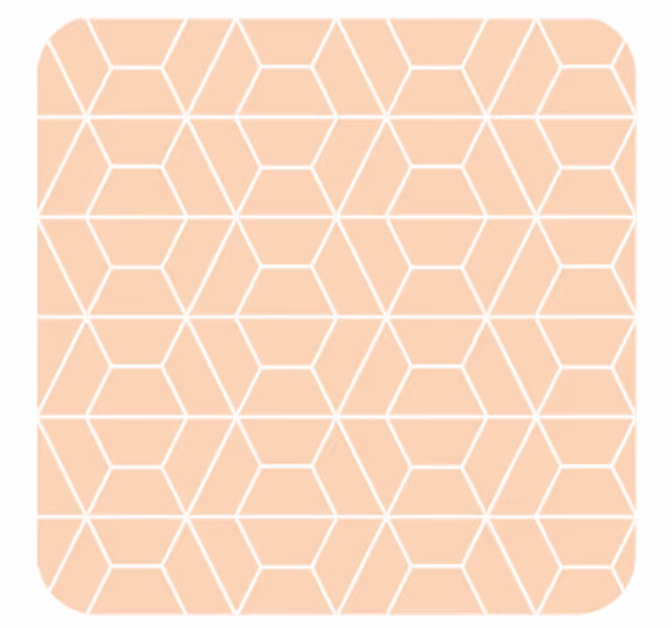 Fényes modern geometrikus mintás csempe alátétek - TenStickers