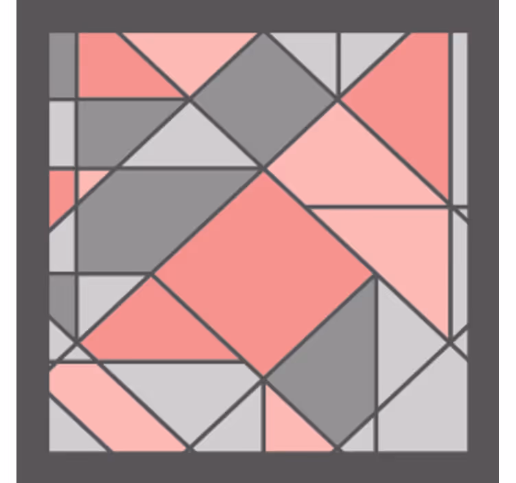 Geometrikus mintázatú poháralátétek - TenStickers