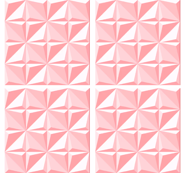 Texturált geometrikus mintás poháralátétek - TenStickers