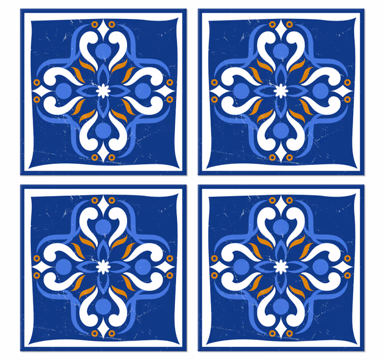 Klasszikus mediterrán csempe alátétek - TenStickers
