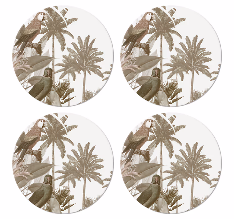 Vintage trópusi fauna vintage alátét - TenStickers