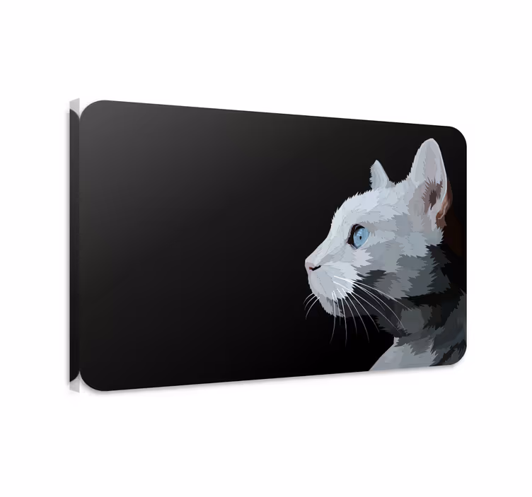 Kék szemű macska arc vászon macskák - TenStickers