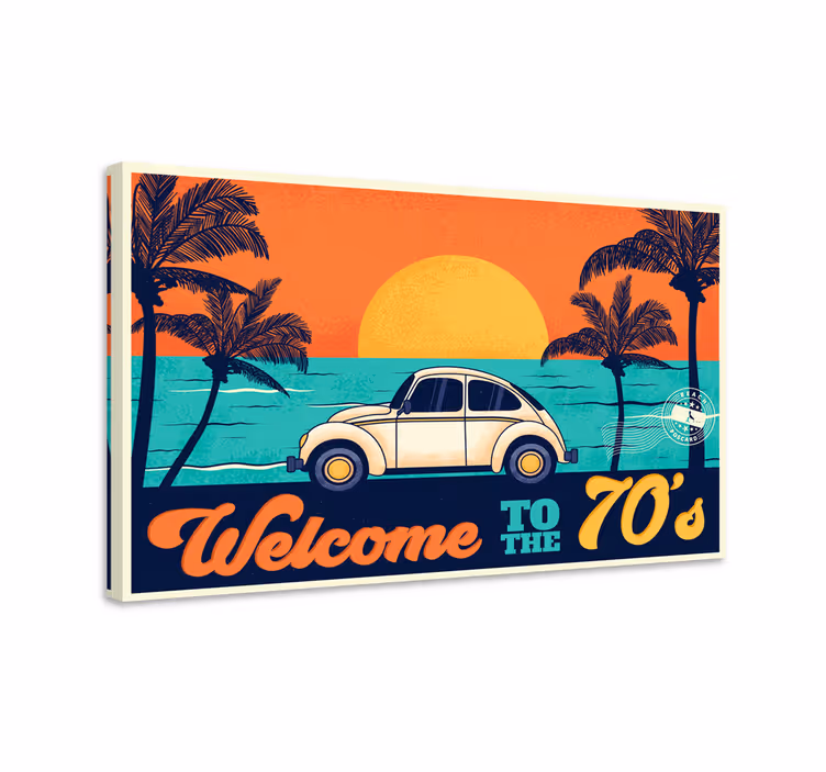 Üdvözöljük a 70-es évek retro vászon művészetében - TenStickers