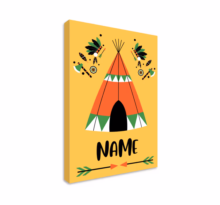 Személyre szabott tepee személyre szabott vászon - TenStickers