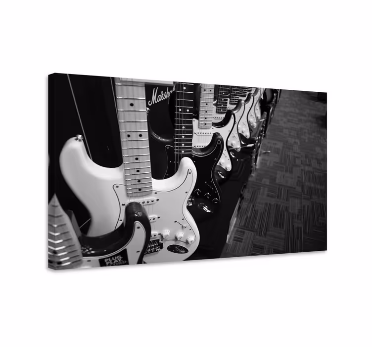 Guitarras electricas zene vászon művészet - TenStickers