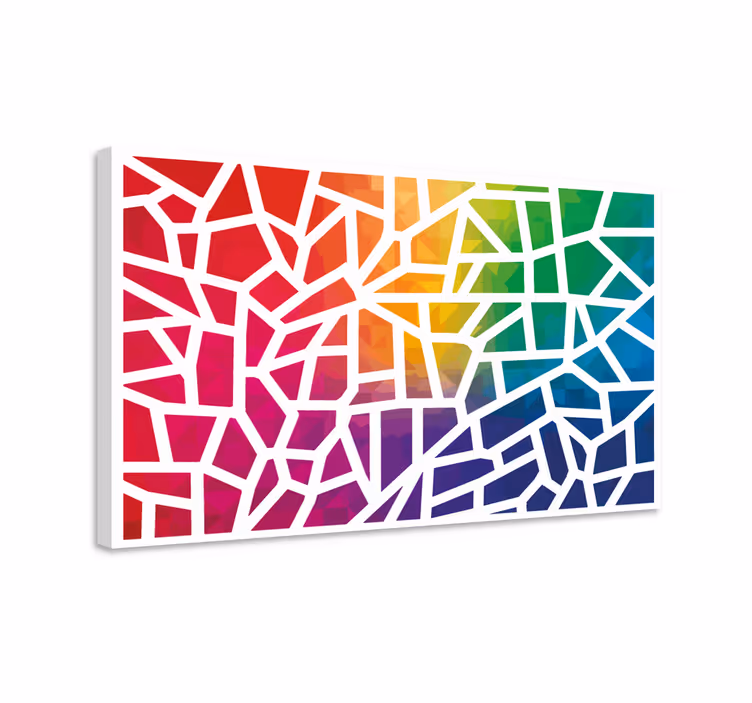 Mosaico de colores mozaikvászon nyomatok - TenStickers