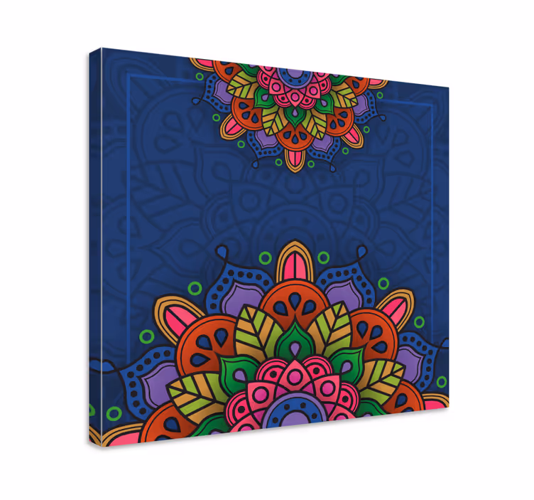 Színes mandala vászon fal art - TenStickers