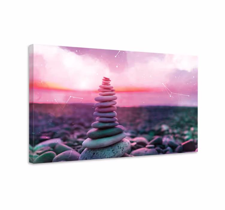 Zen kő vászon művészeti nyomtatás - TenStickers