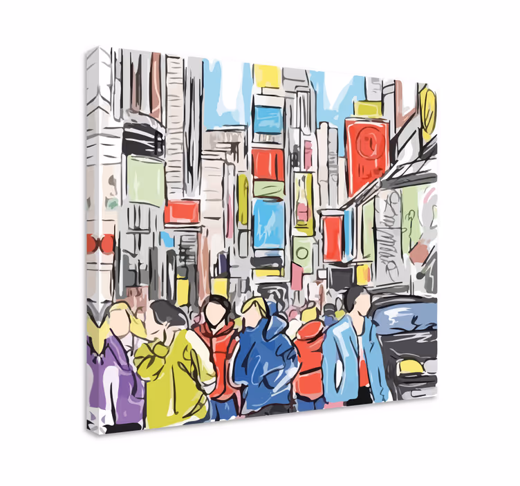 Moderno de nueva york emberek vászonkép - TenStickers