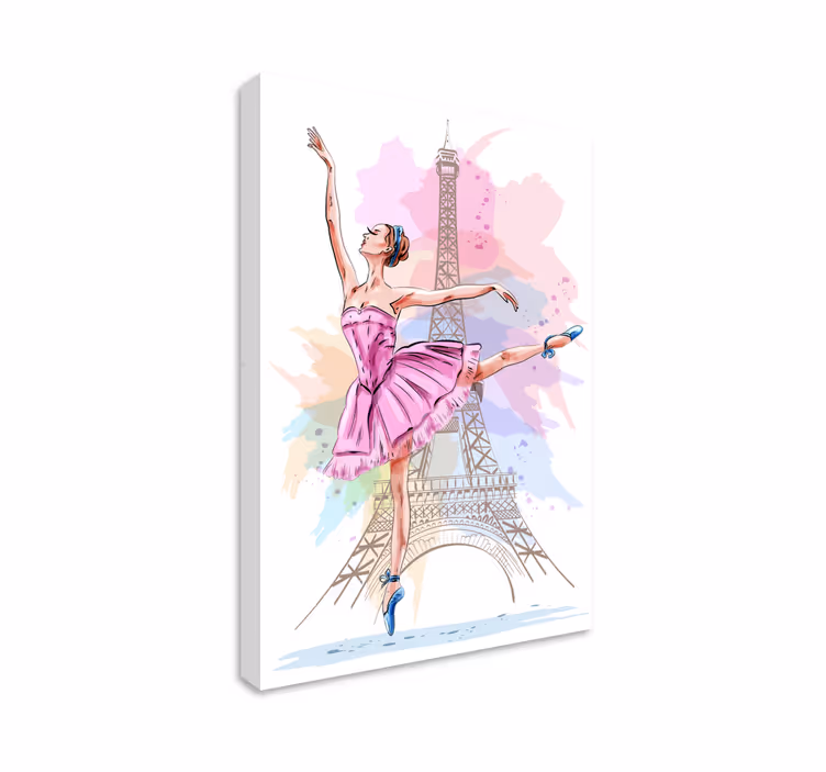 Balerina párizsi vászonon - TenStickers