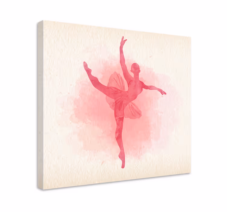 Kecses balerina póz vászon táncosok - TenStickers
