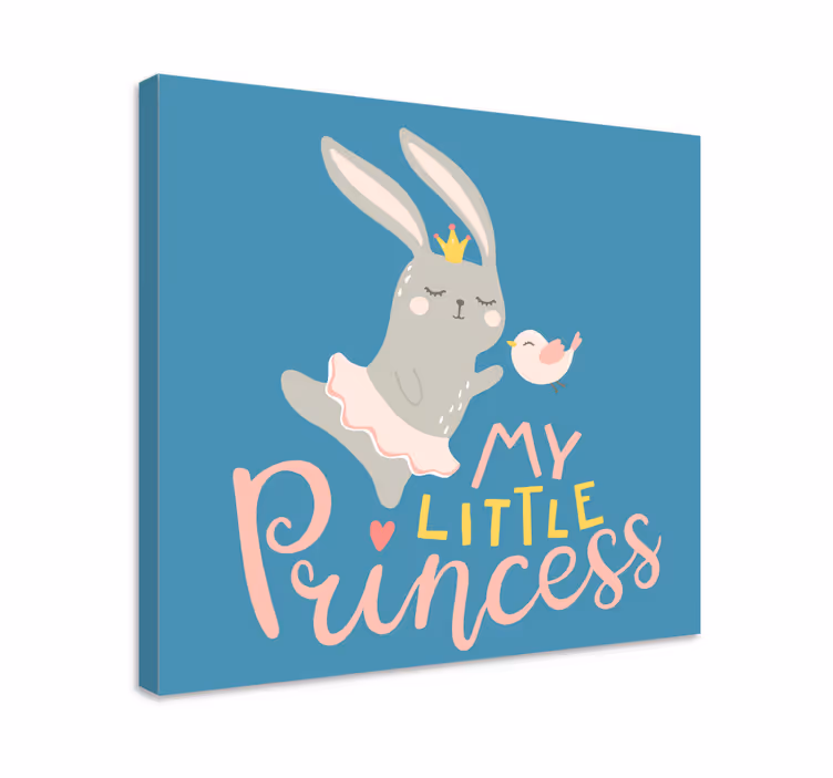 Bebe conejo frase mi princesa óvoda vászon - TenStickers