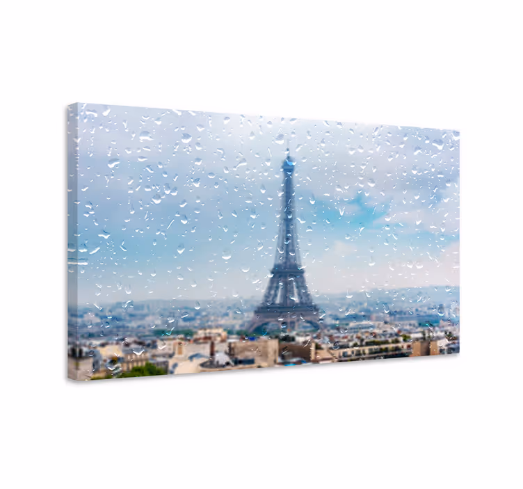 Eiffel-torony tervrajz vászon városok és országok - TenStickers