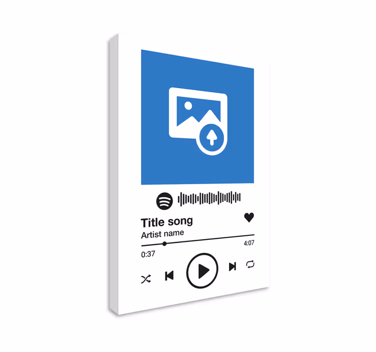 Spotify zene fehér háttér vászon art - TenStickers