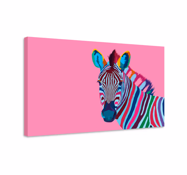 Vibráló zebra kép vászon állatok - TenStickers
