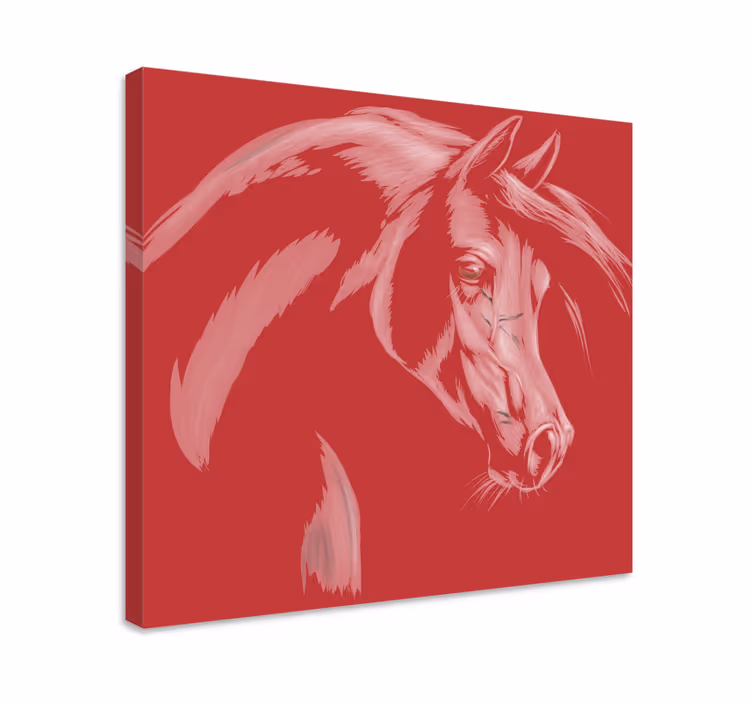 Elegáns ló portré vászonra - TenStickers
