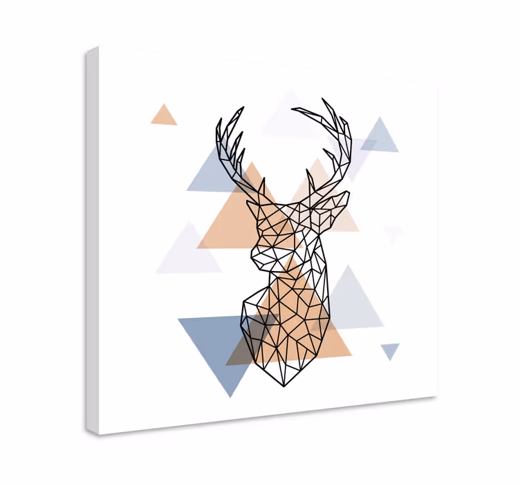 Origami szarvas állati vászonkép - TenStickers