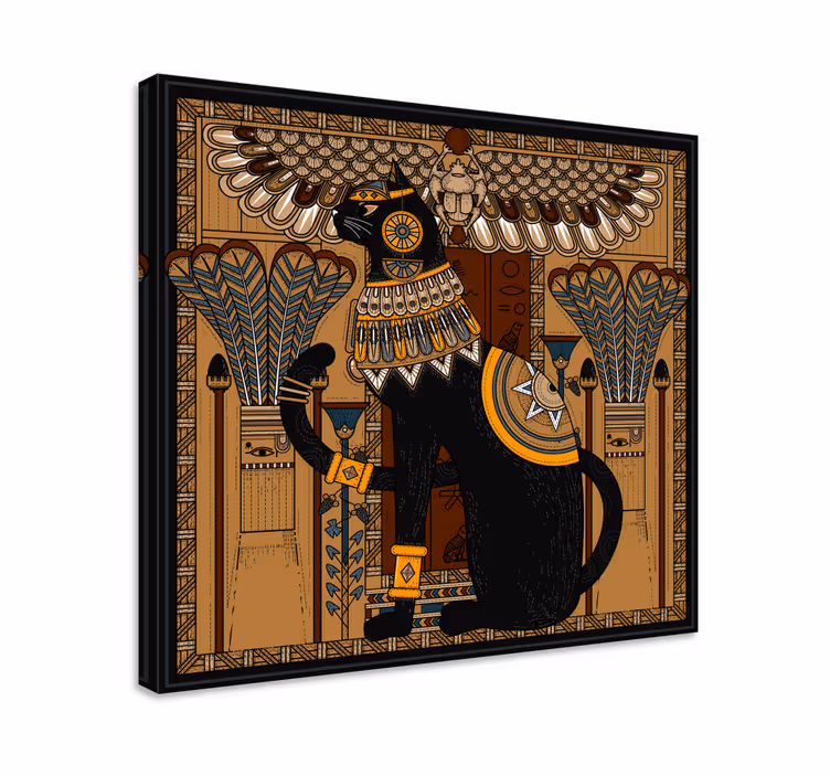 Egyiptomi macska vászonkép - TenStickers