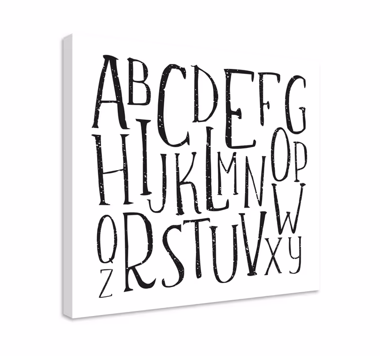 ábécé betűi vászonkép - TenStickers