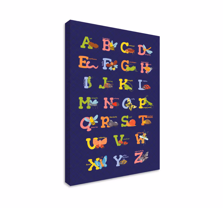 Angol ábécé vászonképek - TenStickers