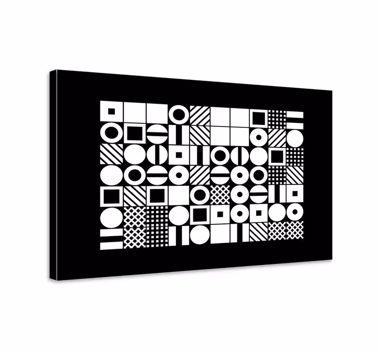 Absztrakt alakú minták vászon geometriai - TenStickers