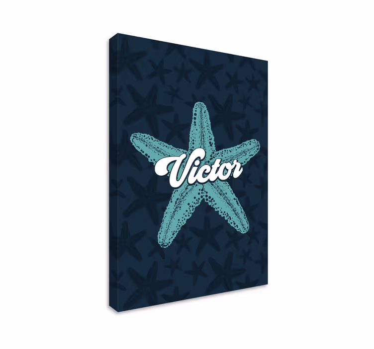 Tengeri csillag bluetones személyre szabott vászon - TenStickers