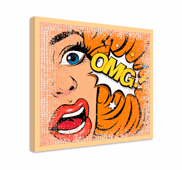 Pop art arc vászon művészeti nyomatok - TenStickers