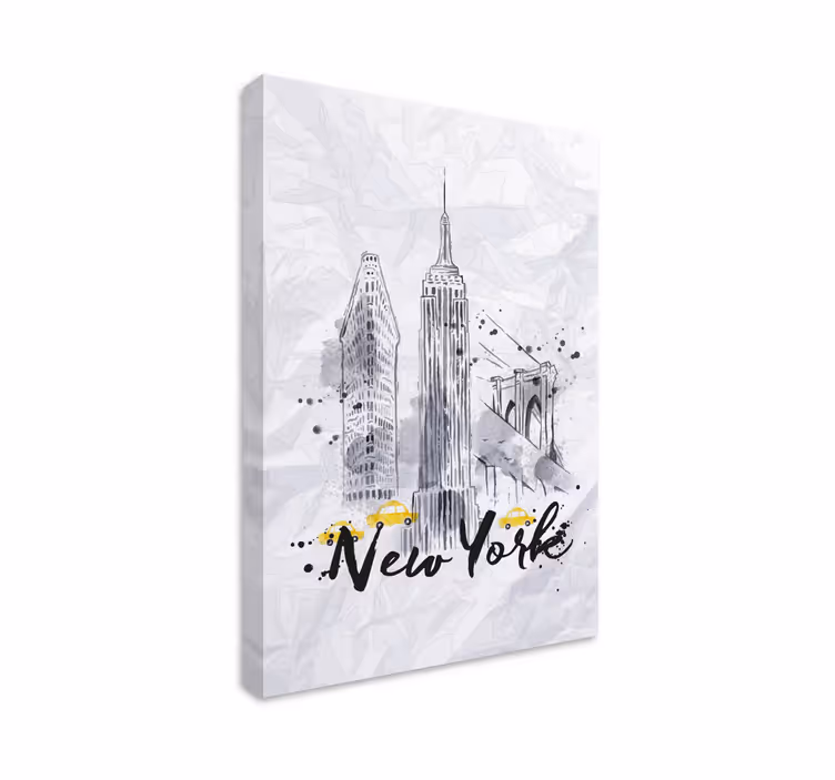 Skyline new york vászon képek a folyosóra - TenStickers