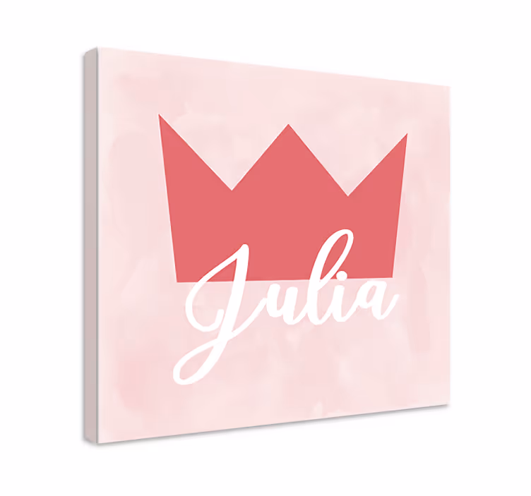 Crown személyre szabott julia vászon világtérkép - TenStickers