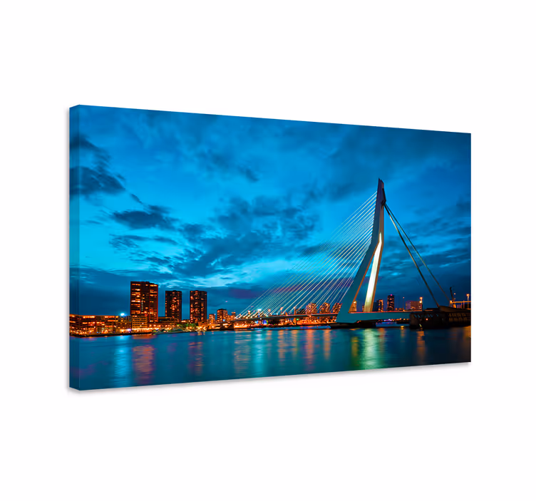 Rotterdam skyline view vászon városok és országok - TenStickers