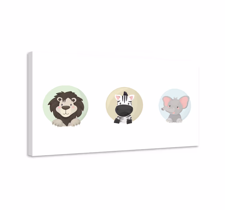 állatok állati vászonképeket állítanak be - TenStickers