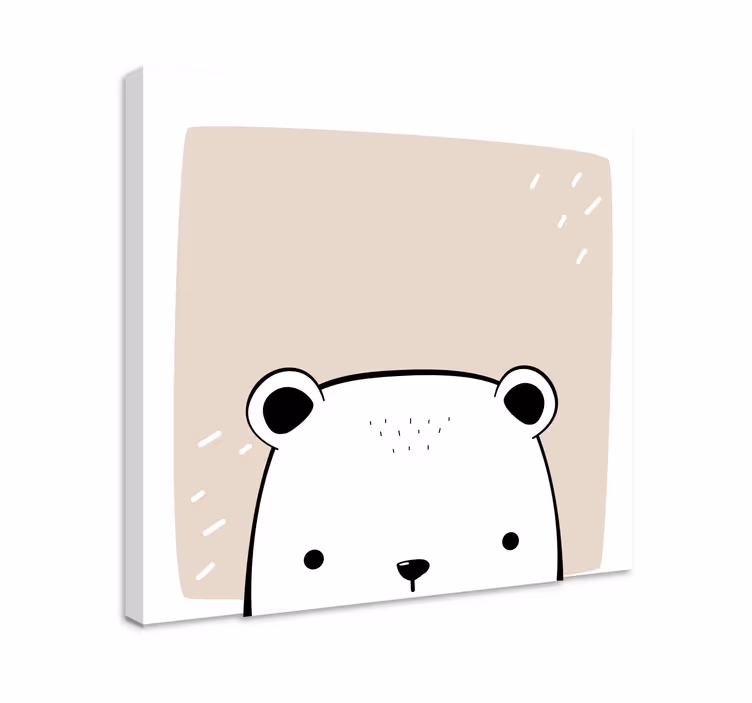 Baba jegesmedve állat vászon nyomatok - TenStickers
